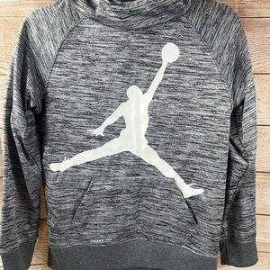 Nike Gray Therma-Fit Hoodie with Jumpman Logo